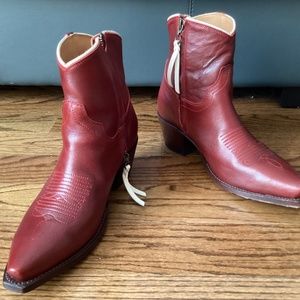 Tecovas Womens Red Daisy Boots